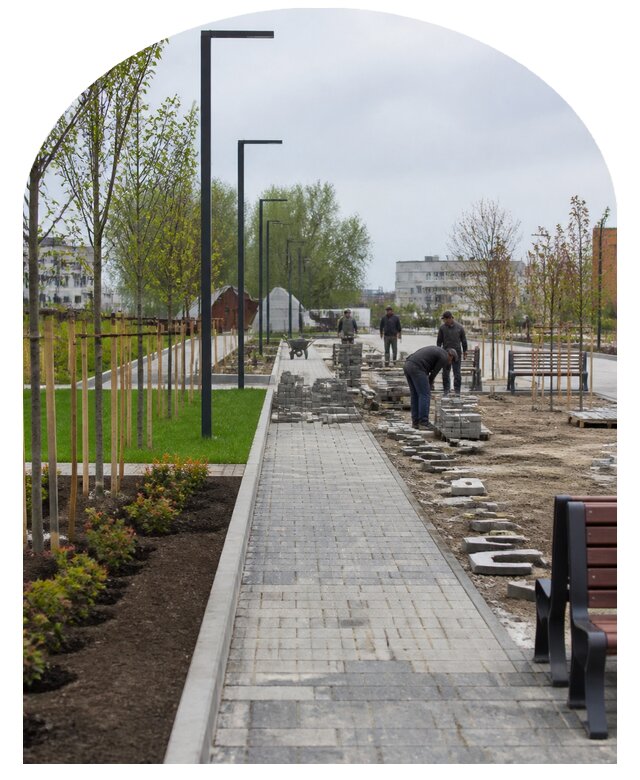 Благоустройство сквера в Чистополе по цене от 255975 р. | Метпроект-Чст